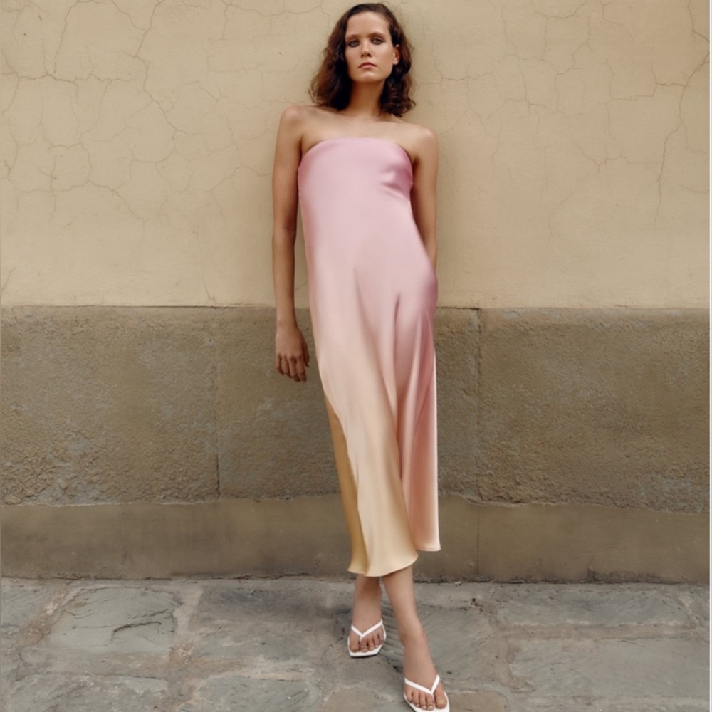 NWT Zara Strapless Dress